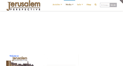 Desktop Screenshot of jerusalemperspective.com