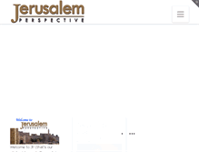 Tablet Screenshot of jerusalemperspective.com